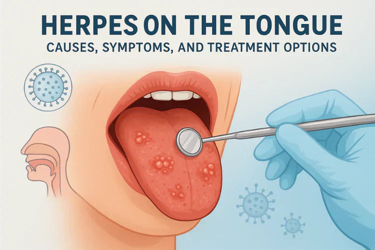 Herpes en la lengua: causas, síntomas y opciones de tratamiento