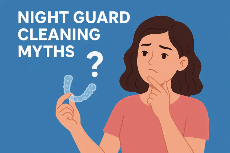 Una niña reflexiona sobre los mitos sobre la limpieza del protector nocturno.